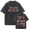 Punch The Funny Monkey Graphic T Shirt Unisex Women Clothing High Quality Crewneck Tshirts Oversized Vintage Washed Humor T Shirts