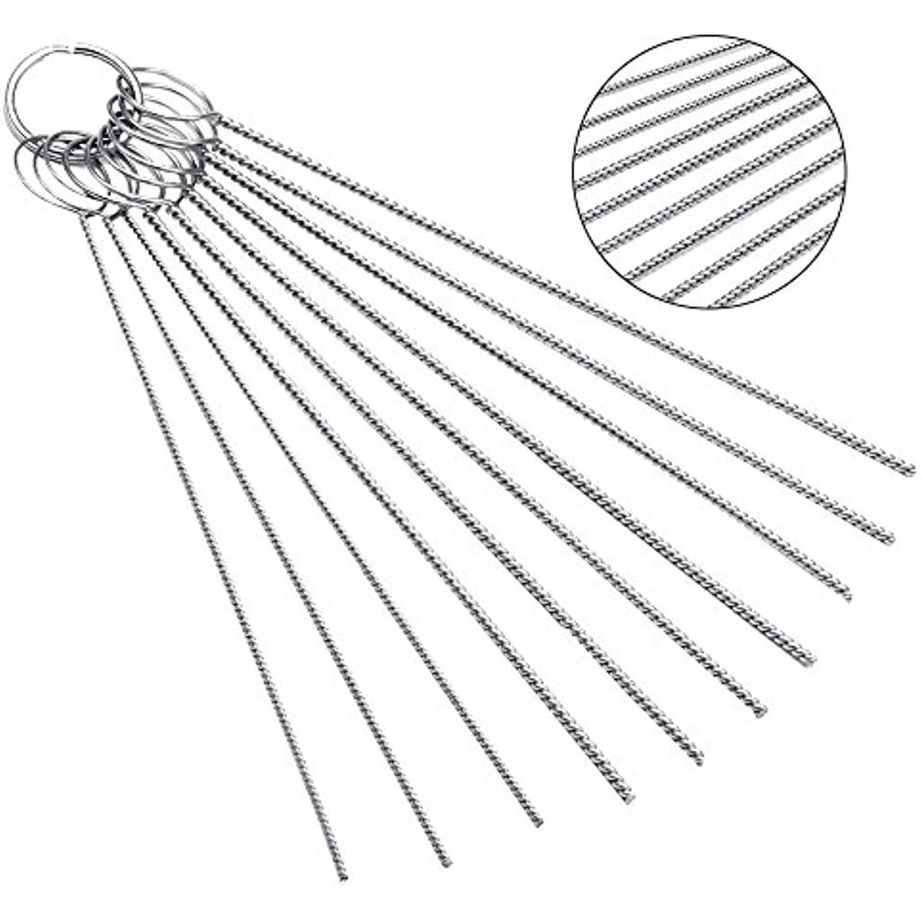 13-częściowy zestaw do czyszczenia gaźnika + 10 igieł do czyszczenia + 5 szczotek nylonowych do motocykli Atv spawacze gaźniki