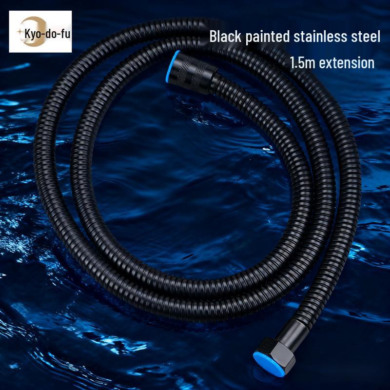 VEMUSE Черный шланг для душа из нержавеющей стали