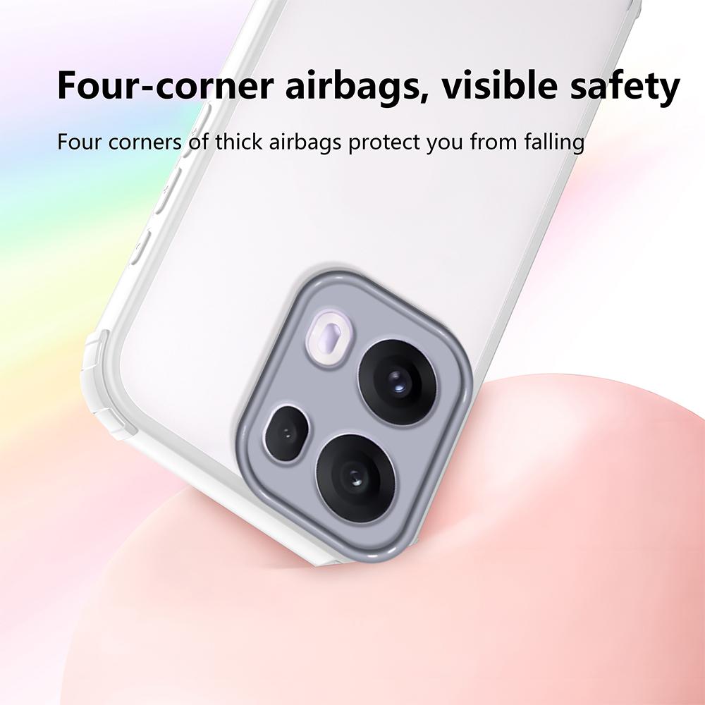Dla Oppo Reno13 5G (Światowy) Etui Wzmocniony Róg Odporne na Wstrząsy TPU + Akryl Pokrowiec na Telefon