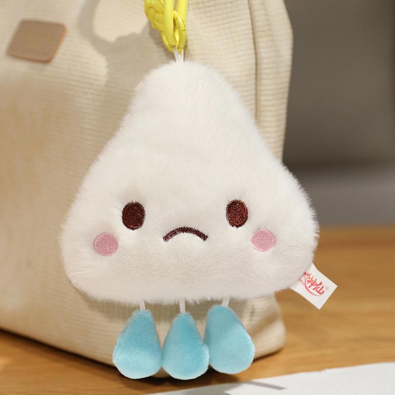 Adorable Weather Doll Pendant: Sunny, Cloudy, Rainy, Lightning Plush Toy & Creative Cushion Souvenir Small: 15cm (30g)