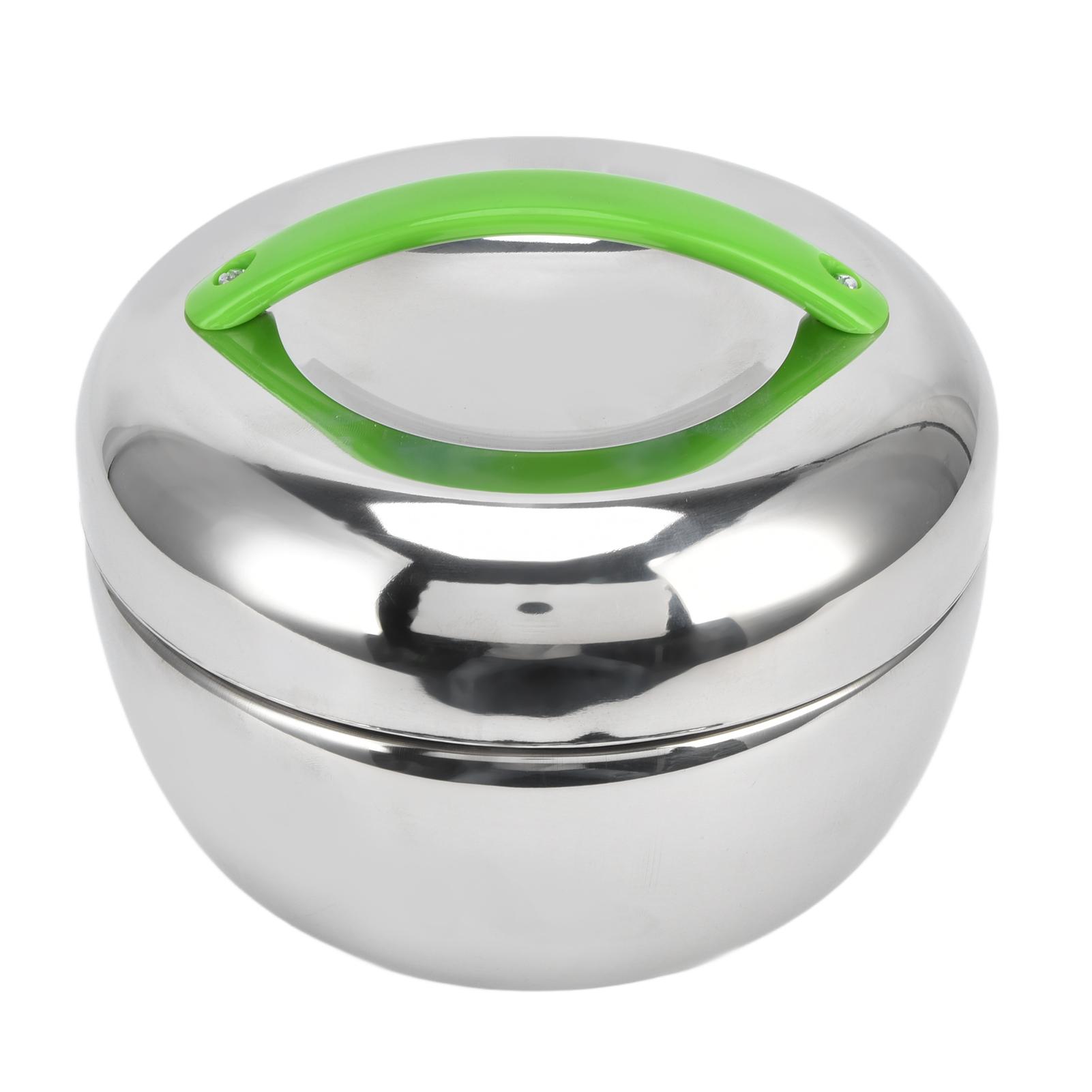 

Stainless Steel Insulated Lunch Box Double Wall Thermal Food Container with Compartment and Lid 1.3L 44oz L