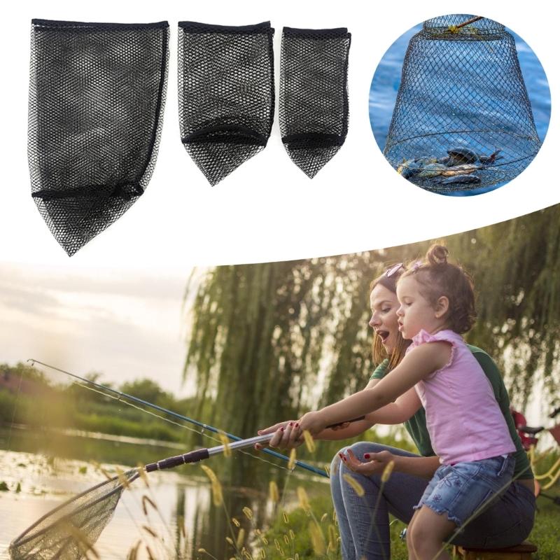 Quick Drying Fishing Net Pouches Mesh Bag for Outdoor Fishing Enthusiasts Multifunctional Fish Net Pocket Large Capacity
