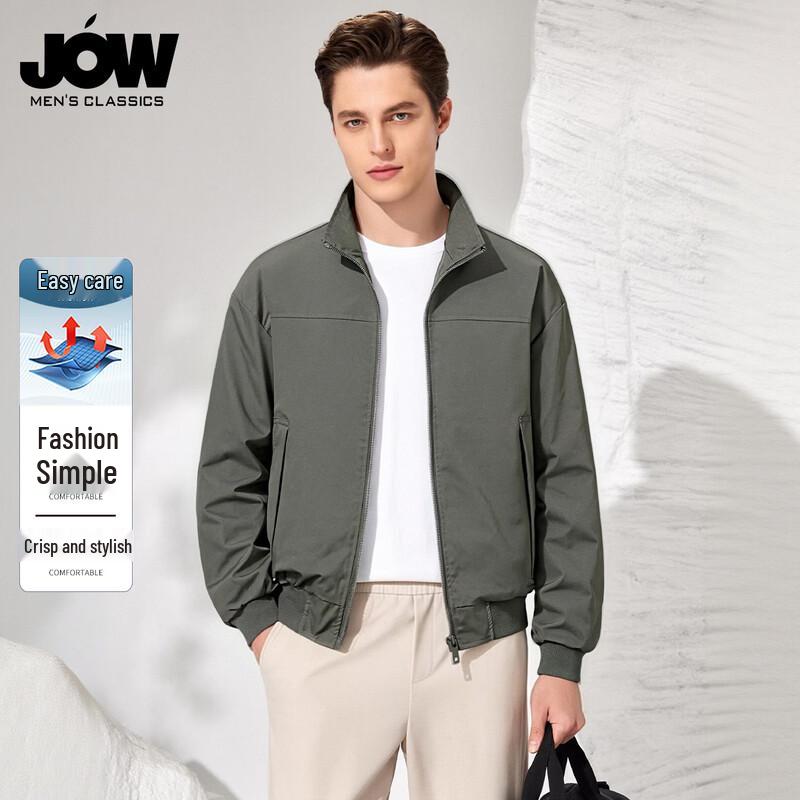 

JOW Men s Business Casual Stand Collar Jacket 2XL