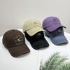 Korean Style Flower Embroidered Soft Top Baseball Hat for Women In Spring and Autumn Street Face Showing Small Versatile Baseball Cap Men's Trend