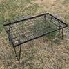 CAMPING MOON Field Rack, Camping Rack, Folding Rack, Black, Mesh Table, T-230
