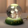 Rustikales Kunstharzhandwerk 3D Kristallkugel Nachtlicht Ornament