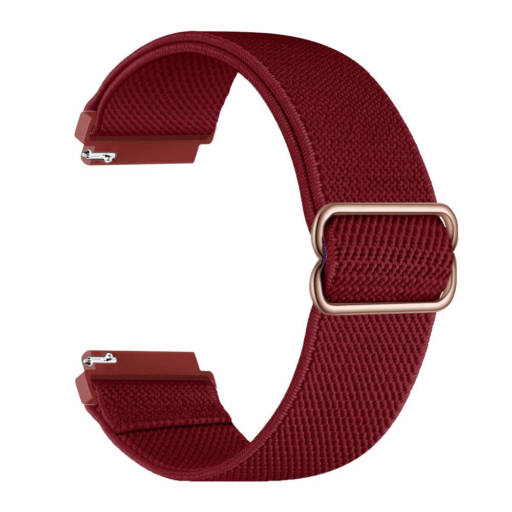 Nylon Strap for Samsung Galaxy Watch 7 FE 6 5 4/Gear S3 Adjustable Bracelet for Amazfit Balance 2/Bip 6 5/GTR 4/Active 2 3/GTS 4