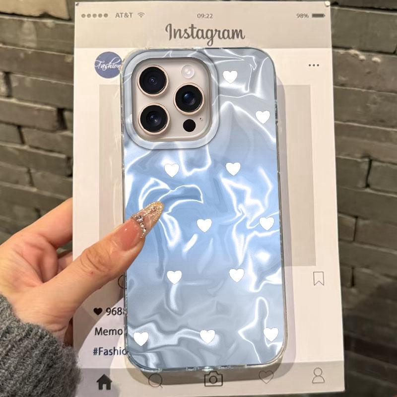 Summer Cute Heart Bow Cherry Girls Women Phone Case For Apple iphone 15 16 14 13 Pro Max 16e 12 11 7 8 Plus XR SE Fundas Cover