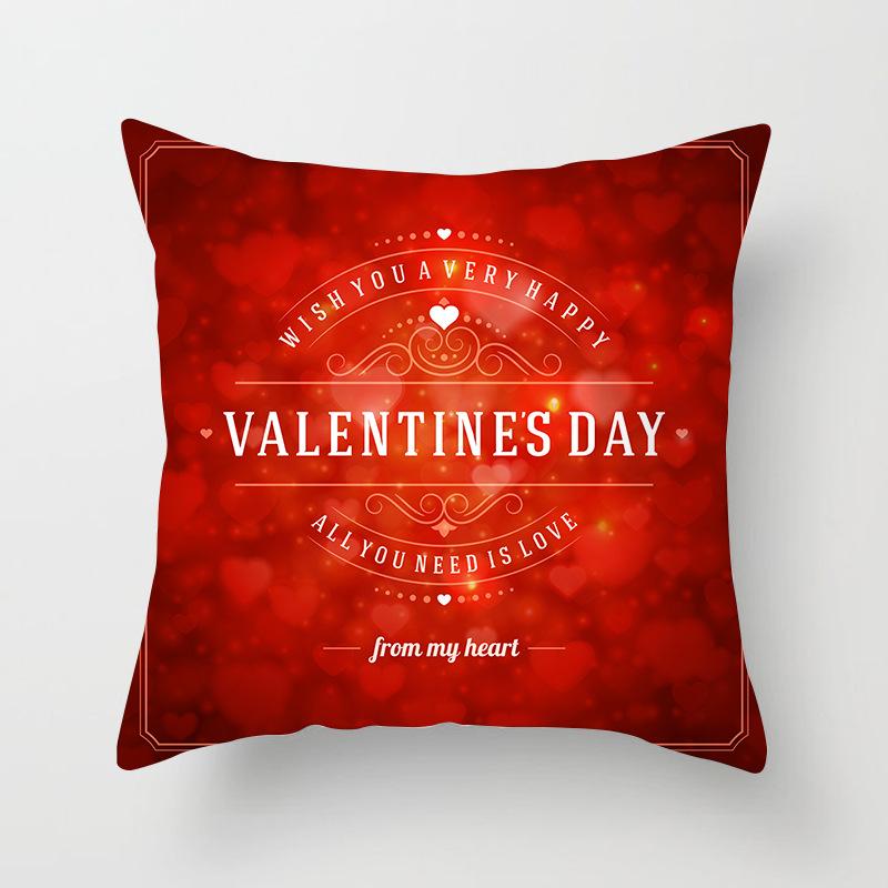 New Valentine's Day Pillowcase, Holiday Gift Home Decoration Pillow Cushion Cover, Love Pillow