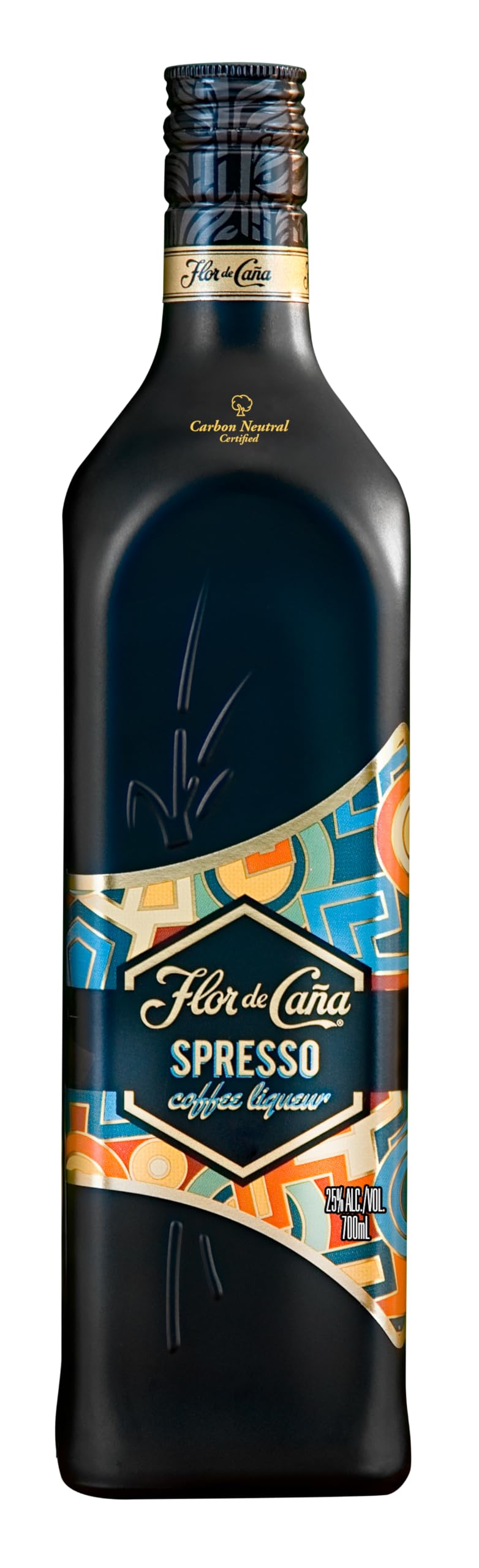 

Flor de Cana Espresso, an evolved, authentic coffee liqueur, caffeine-free, 25% espresso, 700ml, from Nicaragua