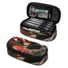 Pen Case 300D Polyester Multi Compartment Secure Zipper with Pen Slot Board Mesh Pocket and Large Storage Section for Students