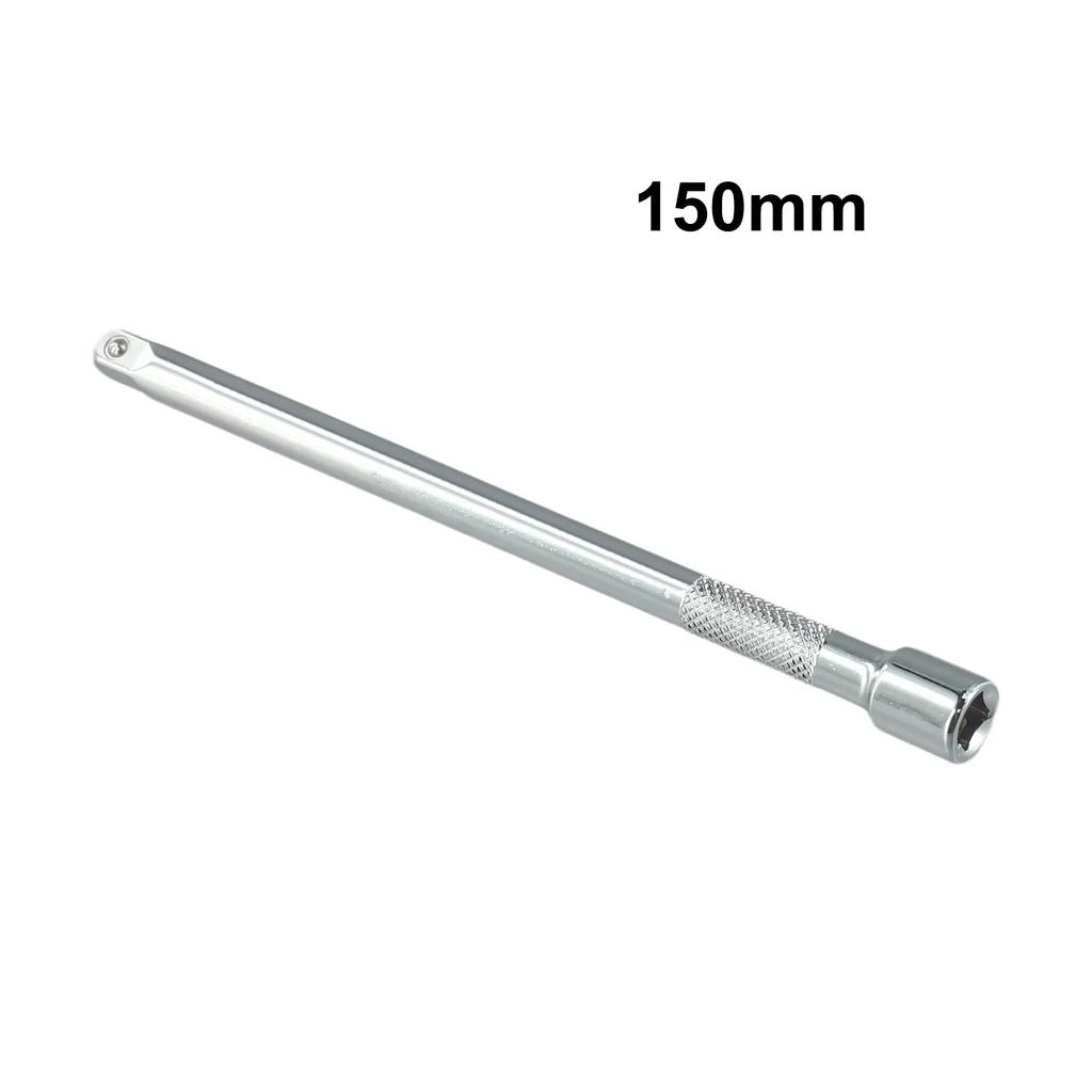 1Pc 50/100/150mm Long Extension Bar For 1/4 Sleeve Drive Ratchet Socket Extender Ratchet Wrench Quick Release Hand Tool