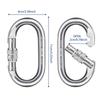 Huang Yem Load Aluminum Alloy with Spring Carabiner for and Pets Large, Heavy-Duty Carabiner, Auto-Locking, 25kN/5600lbs Capacity, Construction, Hook,