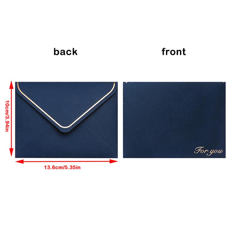 

Красочный ретро штампованный конверт, креативная поздравительная открытка, конверт для любовного письма, пригласительного письма синий