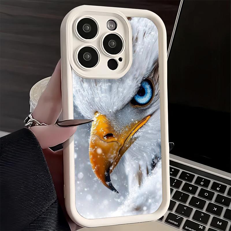 Phone Case for iPhone 17 Air 16E 15 16 Pro Max Bald Eagle Cool Cover 14 Plus 13 12 Mini Soft Shell Silicone Fundas