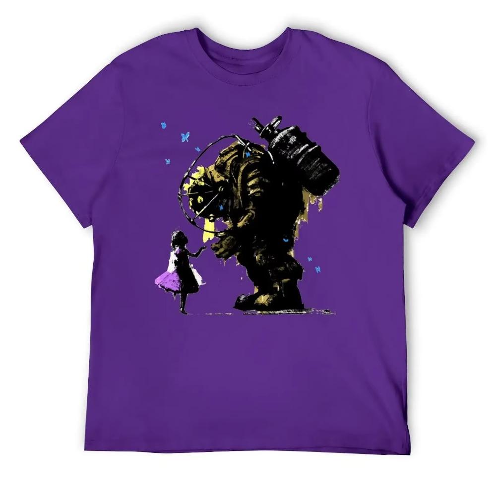 Bioshock Ll Always Protect You Essentia T-shirt Round Neck Movement  Funny Joke Top Tee Novelty Travel Eur Size