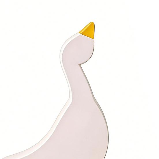 3Pcs Goose Wood Table Sign, Nordic Style Minimalist Solid Wood Decorative Ducks Set, Tabletop Centerpieces for Home Office Kids Room Shelf Decor