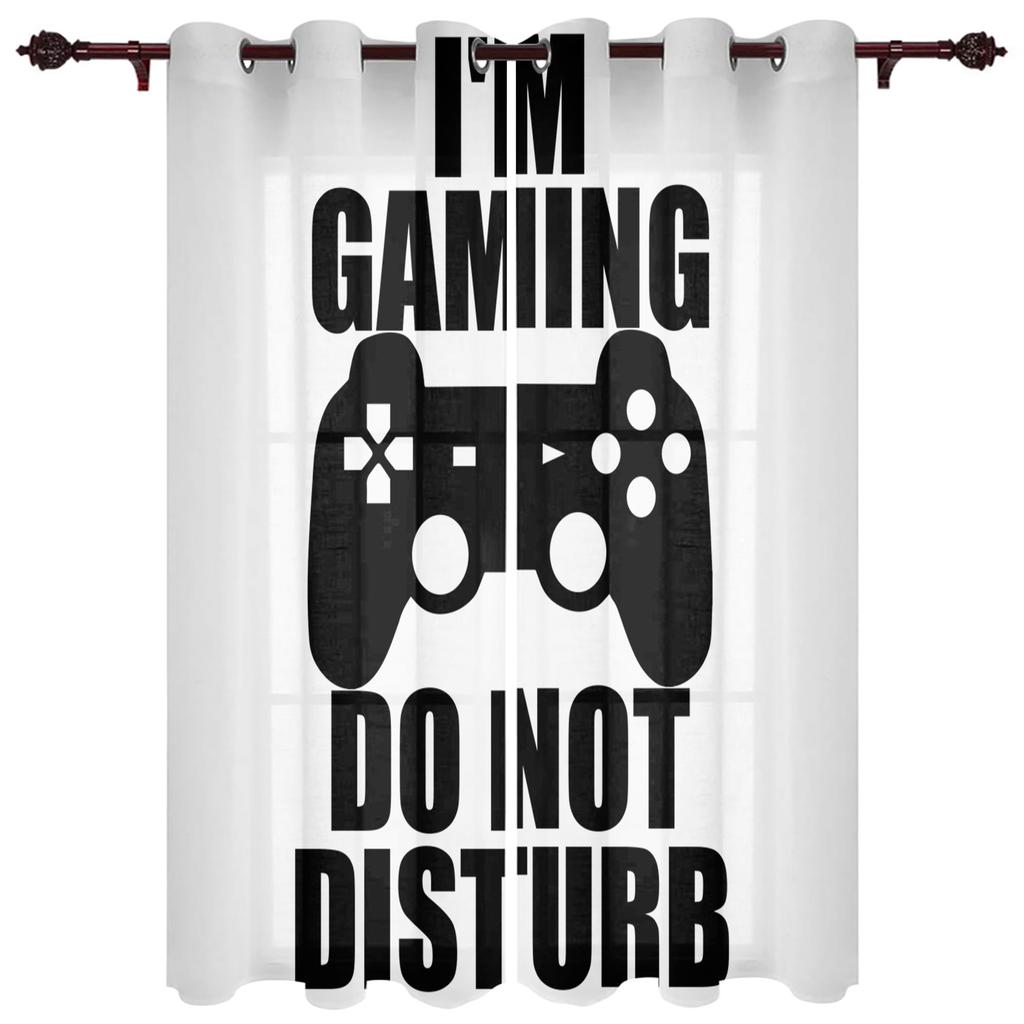 Video Game Art Handle Decoration Window Curtain for Living Room Bedroom Drapes Home Decor Kitchen Blinds Curtains
