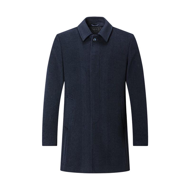 SEPTWOLVES Men's Wool Blend Coat with Detachable Down Vest