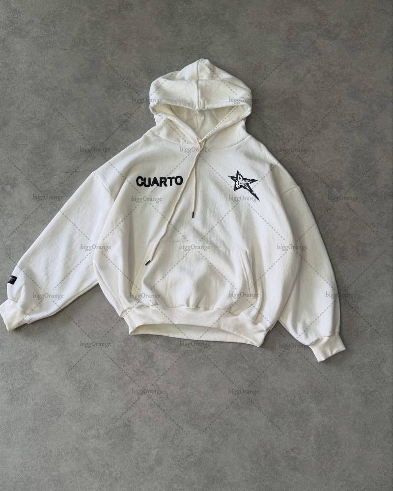 

High Street Fashion Clothing Street Fashion Letter Loose Cotton Hoodie Men Harajuku Y2K Retro Letter Casual Oversized Sweatshirt 3XL