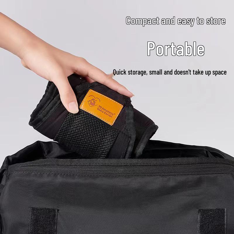 Certified Infant and Toddler Carrier with Waist Stool and Sling for Newborns