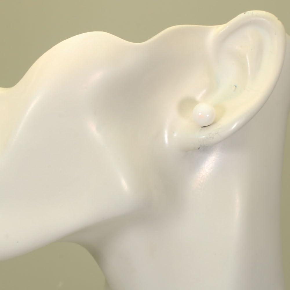 White coral round undyed earrings, gold-filled, beads,