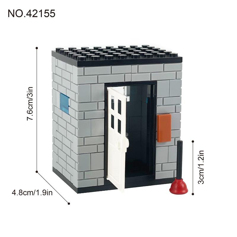 Assembly Educational Hot Skylight Prison 42139 Prisoner Prison Assembles Small Particles of Toys, Children's Birthday Gifts.
