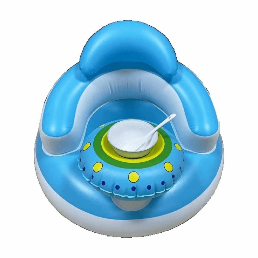 

Самонадувающийся Надувной Детский Диван Мультяшный Детский Табурет для Ванны Детские Принадлежности Blue no Music