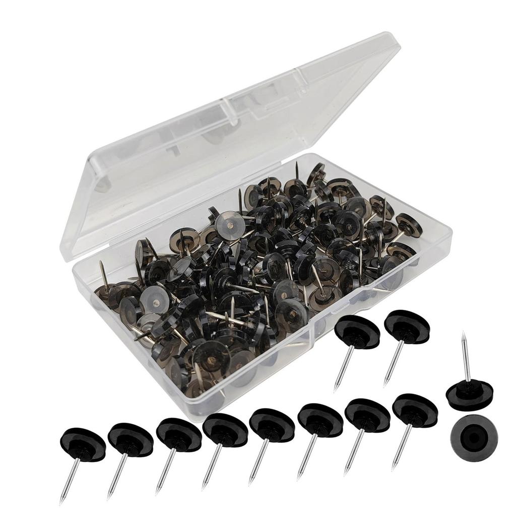 50/100Pcs Big Head Push Pins Map Tacks Thumb Nails Flat Push Pins Thumb Pins for Cork Board Picture Maps Posters Note