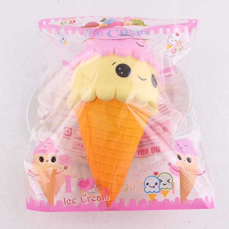 Cartoon  Ice  Cream  Cone  Toy Super Slow Rising Soft Squeeze Decompression Toy For Kids