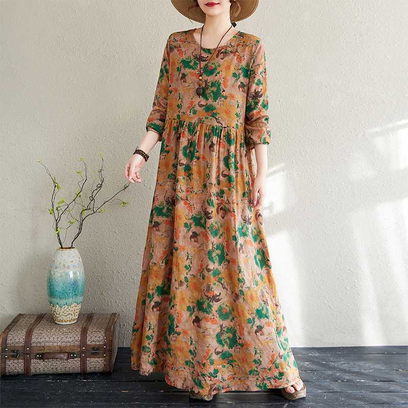 

Новое цветочное платье 2025 года 2XL