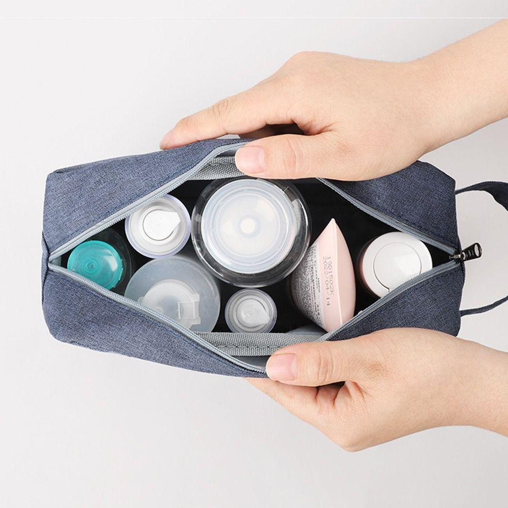 Large Capacity Men Shaving Bag Handle Cosmetic Storage Bags  Cosmetics Brushes Tools