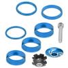 6Pcs Bike Headset Spacer Aluminium Alloy   Handlebar Stem Spacers for Mountain Bike