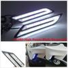 2 Pcs 12V Blade Shape HID White LED Vehicle Daytime Running Light Fog Lamp DRL