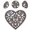 Cast Iron Trivet, Heat Resistant Metal Trivet for Pot Pan Teapot, Sturdy Plate Pad Kitchen