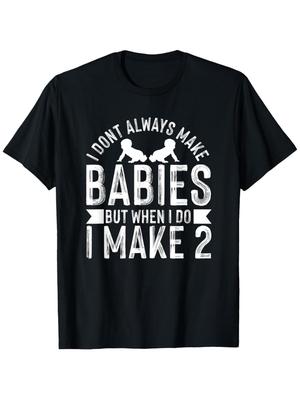 Funny Twin Dads T-Shirt for Father's Day - Matching Outfits Gift for Twins