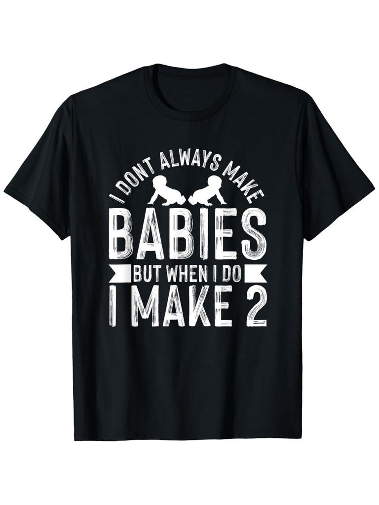 Funny Twin Dads T-Shirt for Father's Day - Matching Outfits Gift for Twins