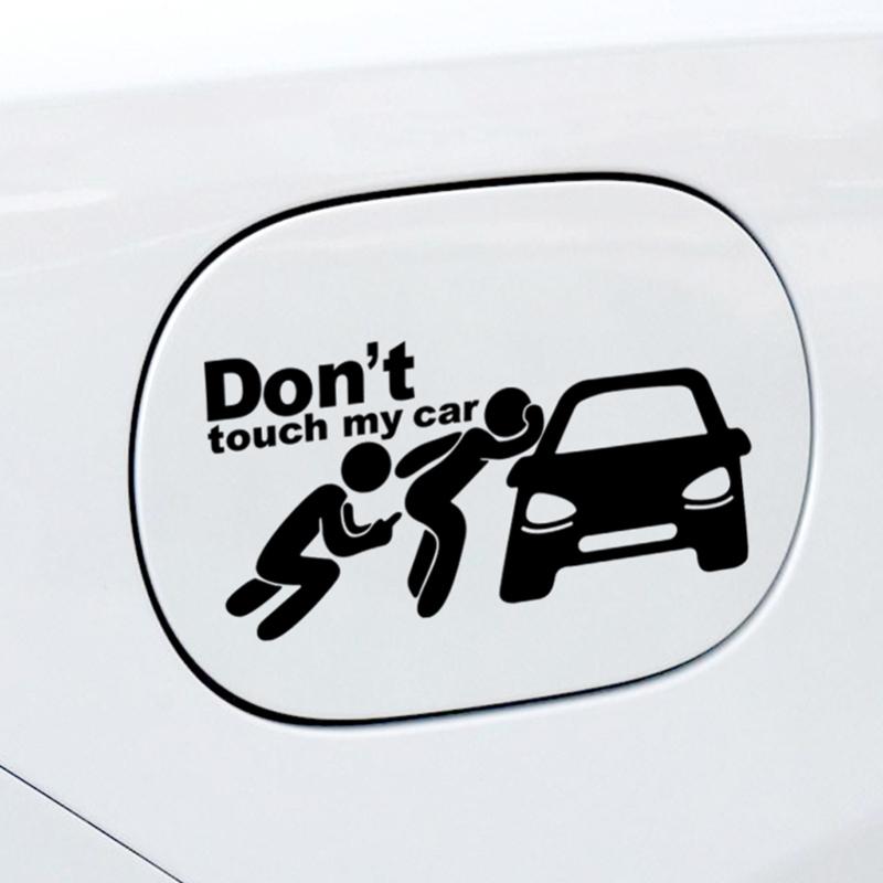 Kreative Autoaufkleber „Don't Touch My Car“ – lustige Außenaufkleber für Autofenster
