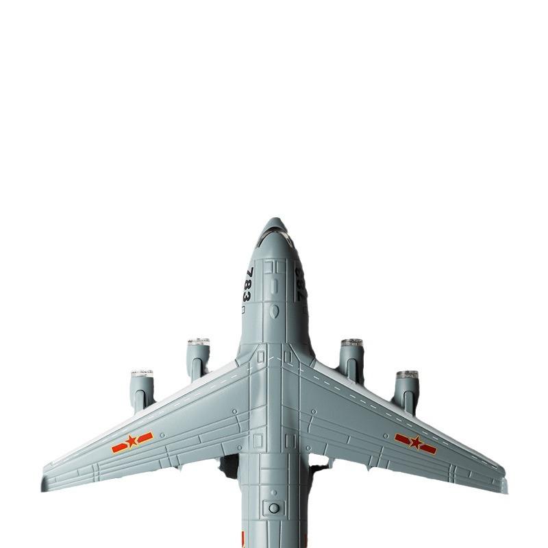 

Транспортный самолет Yun 20, маленький толстяк, сплав, авиационный самолет, звук и свет, задняя сила, подарок для мальчика серый