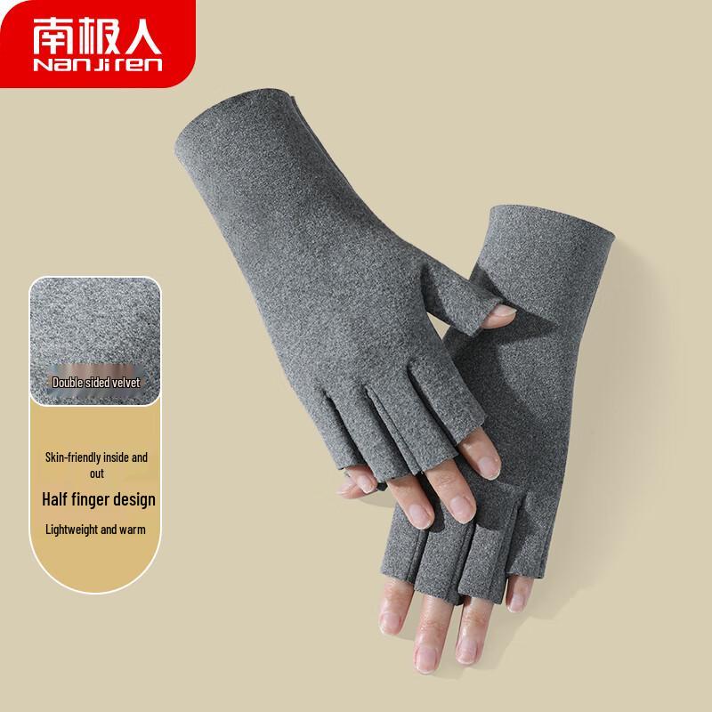 

Nanjiren Women s Half-Finger Winter Gloves