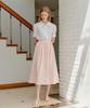 Yeoppe Point Layered Skirt_Pink