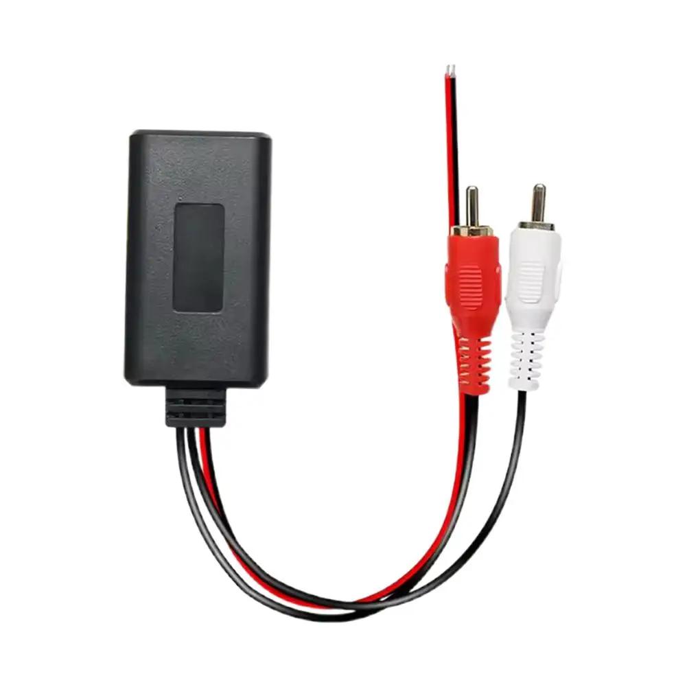 Car Universal Wireless Bluetooth Audio Cable Module Music Adapter Cable Stereo 2RCA Wireless Adapters For 5-12V Z9T5