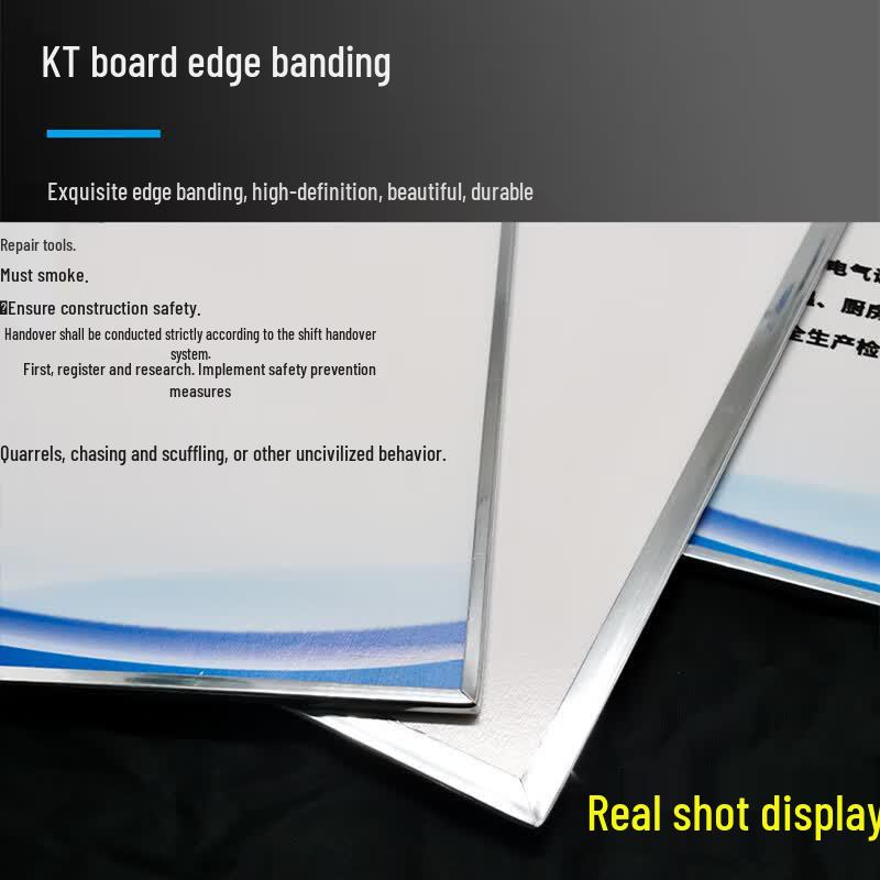 Hazardous Waste Management Signboard KT Board, Silver Edge, 60x40CM