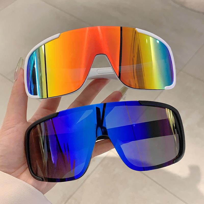 Sport Goggle Oversized Sunglasses Women For Men Luxury Brand Designer Vintage Sun Glasses Punk Skiing Windproof Outdoor Shades