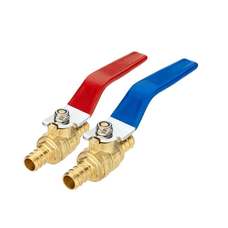 Hose Barb Shut off Ball Valves Leakproof Fitting Universals PEX B Pipe Valves Flows Control For Home Industrial Use