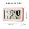Electronic Clock Featuring Large LCD Display and Accurate Temperature Humidity Meter Sensor