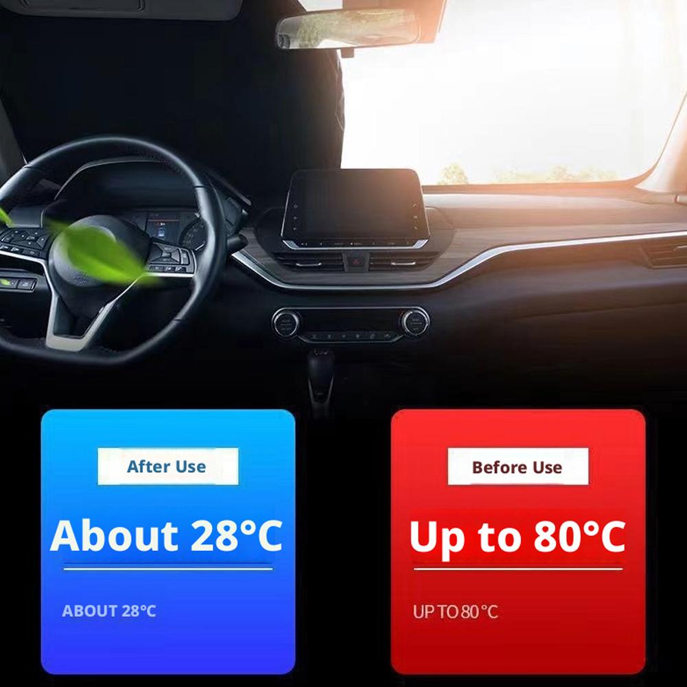 1pc Car Windshield Sun Shade Cover Foldable Front Window Sun Visor Blocks UV Refletive Car Parasol Sunshade Protector CoverWindshield Sunshades 1