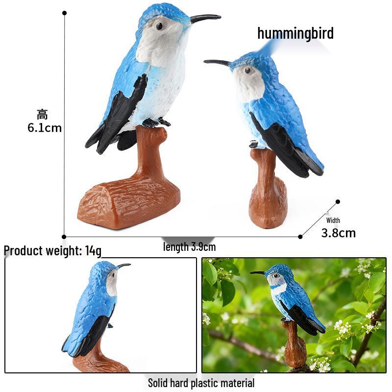 Children's Animal Simulation Toy Set: Eagle, Falcon, Secretary Bird, Owl Figurines