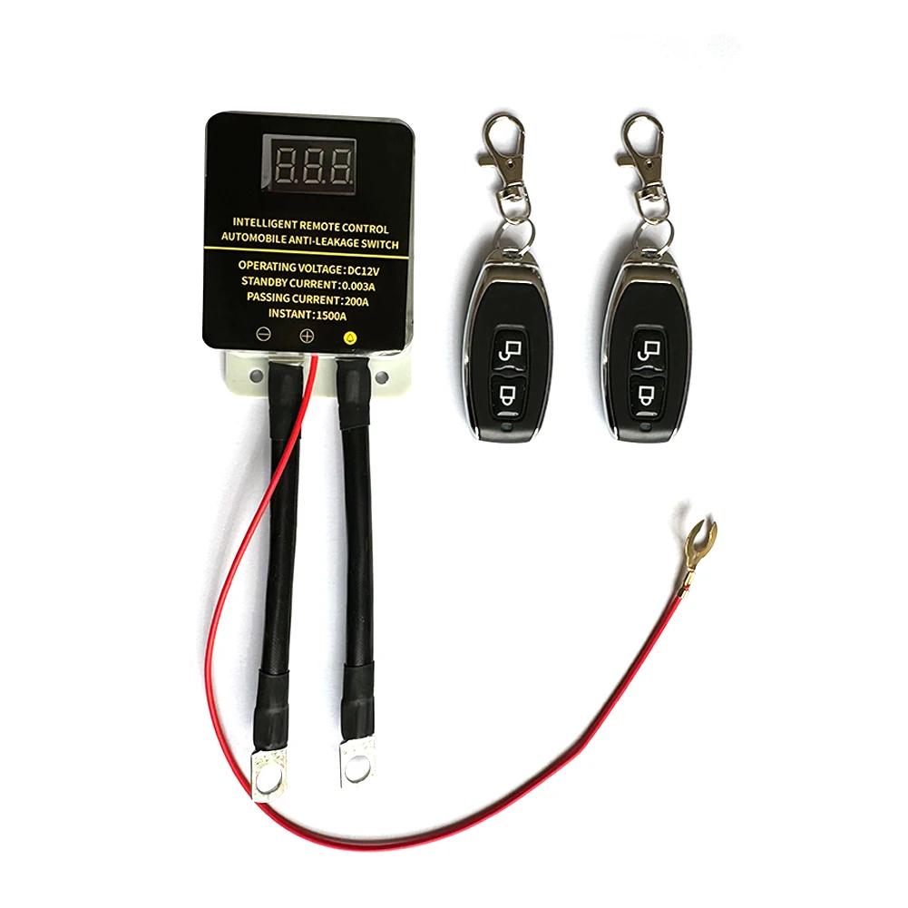 12V Car Battery Cutoff Switch Universal Wireless Remote Protectio Isolator Display Leakage Disconnect Relay Control Battery